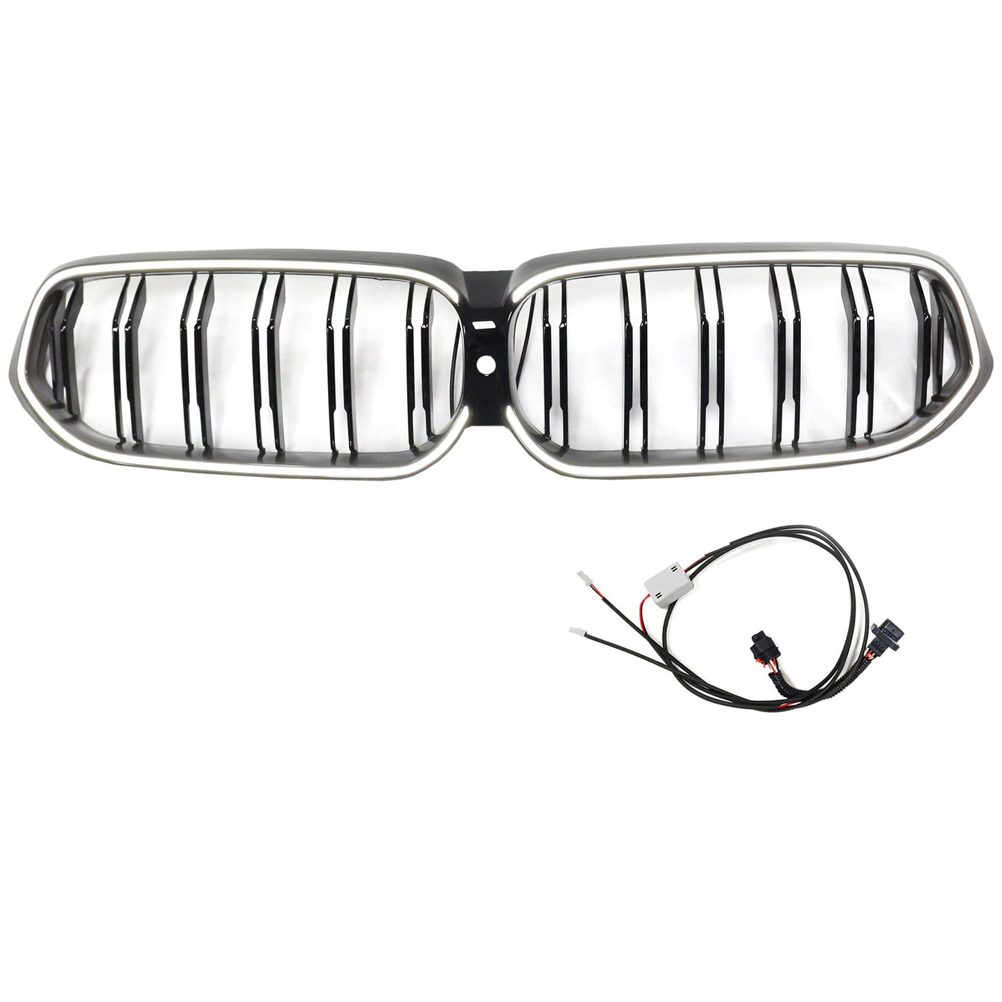 2020-2025 BMW 6 Series G32 Double Slat Black Front Kidney Grill Grille