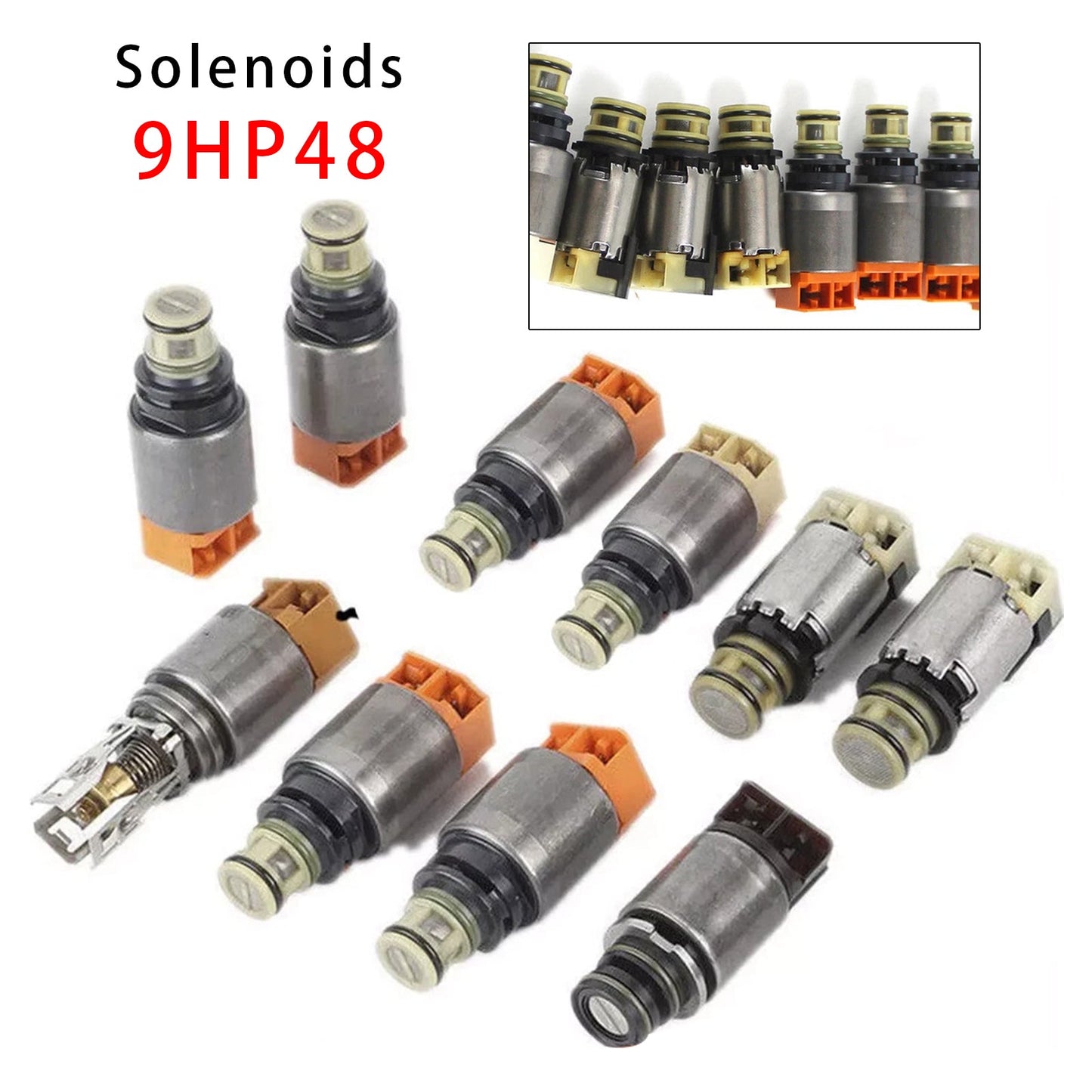 2017-2018 For Chrysler Pacifica V6 3.6 10PCS 9HP48 Auto Transmission Gearbox Solenoid Kit 948TE