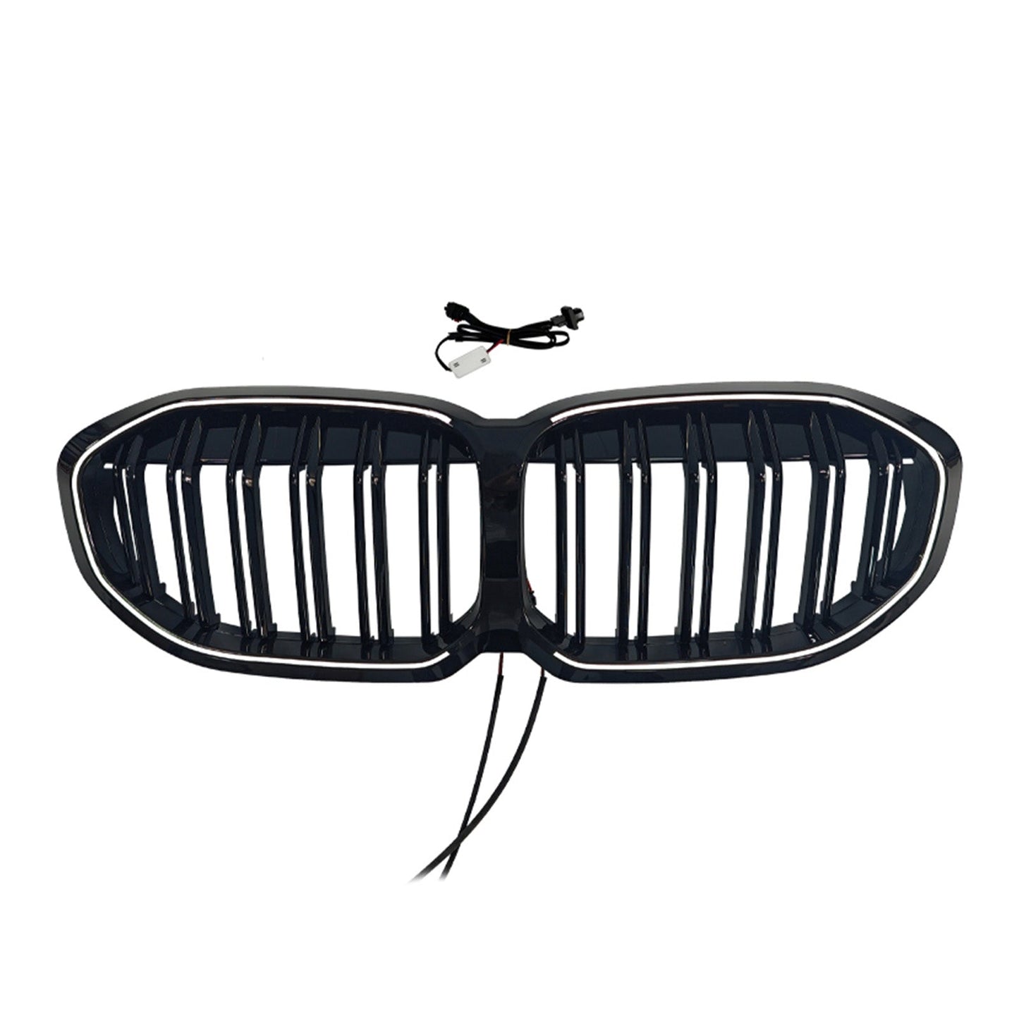 2019-2024 Fit BMW 1 Series F40 Double Slat Kidney Grill Grille Gloss Black