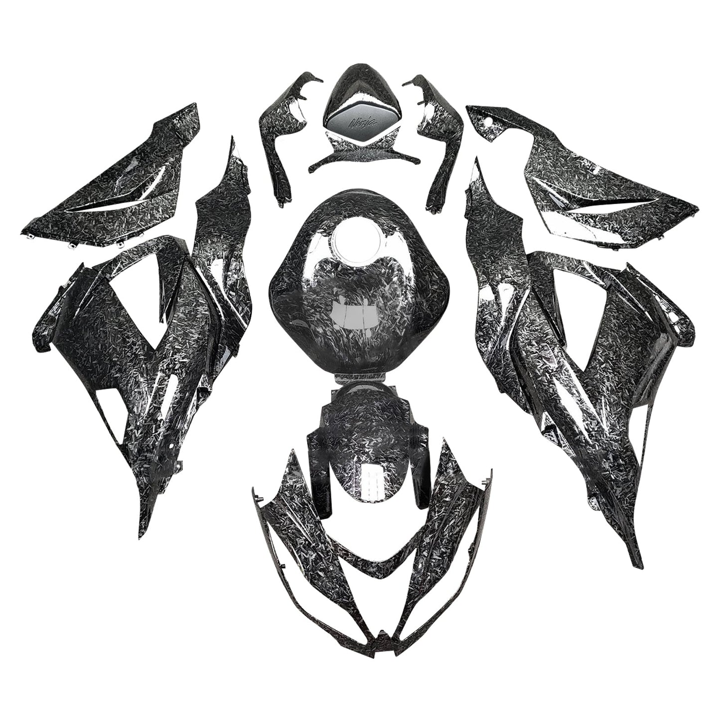 Injection Fairing Kit Bodywork Plastic ABS fit For Kawasaki ZX6R 636 2013-2018