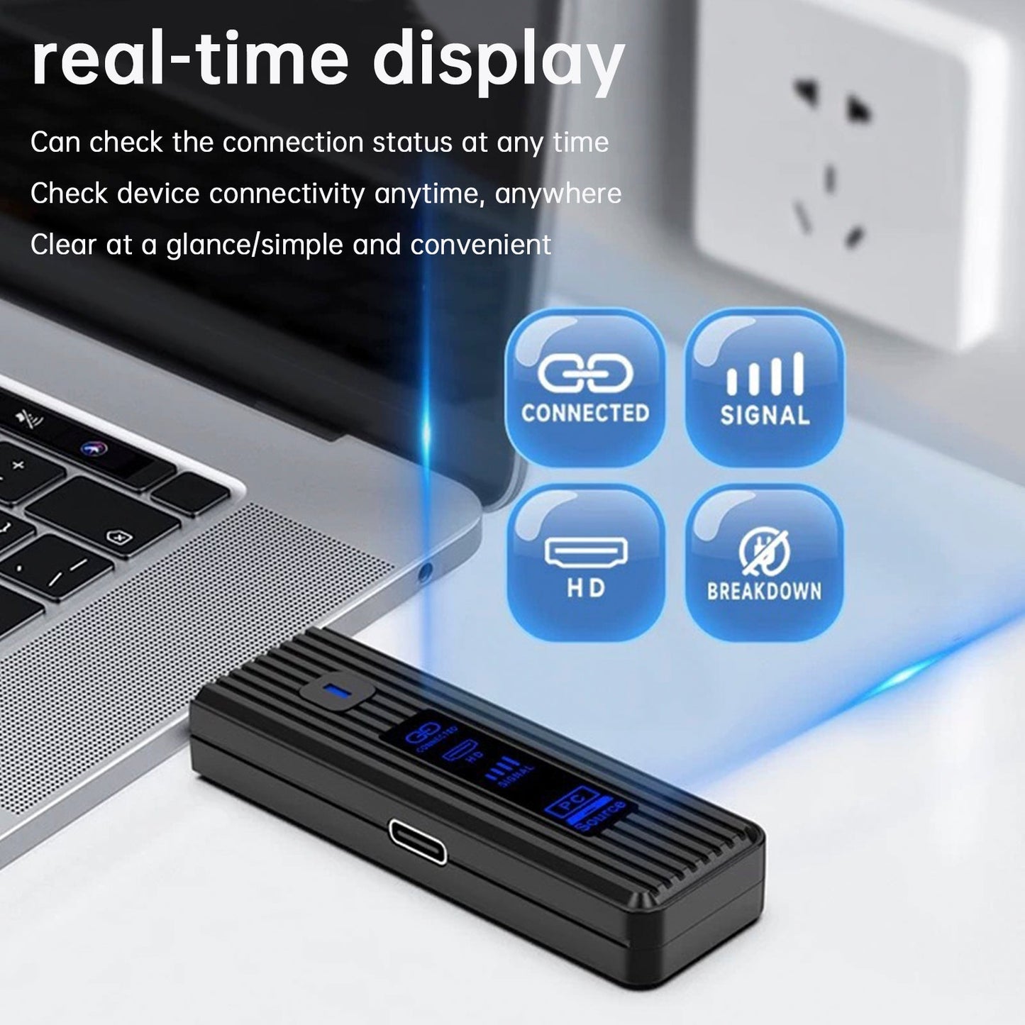 HDMI Wireless Same Screen Projector HD 1080P 50M Video Transmitter Receiver