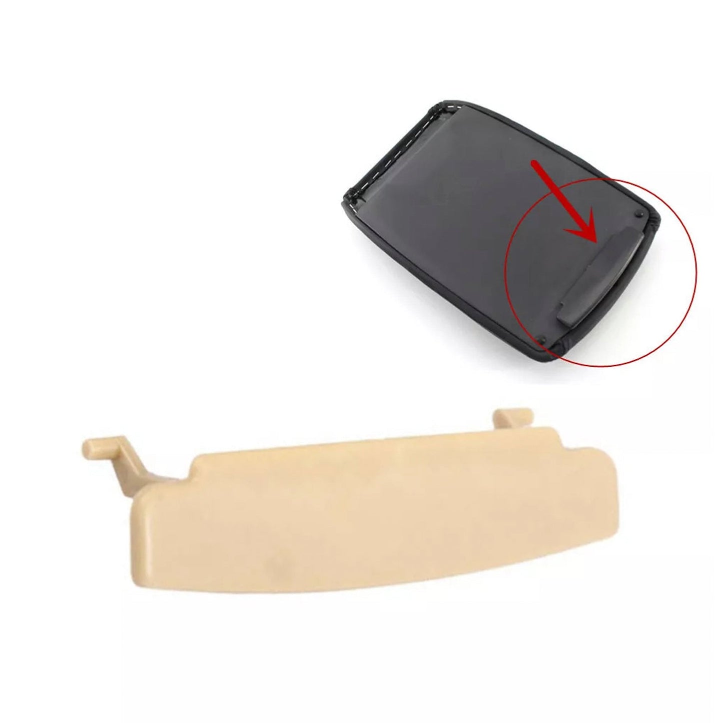 2005-2011 Audi A6 C6 Beige Console Center Armrest Lid Latch 4F0864245