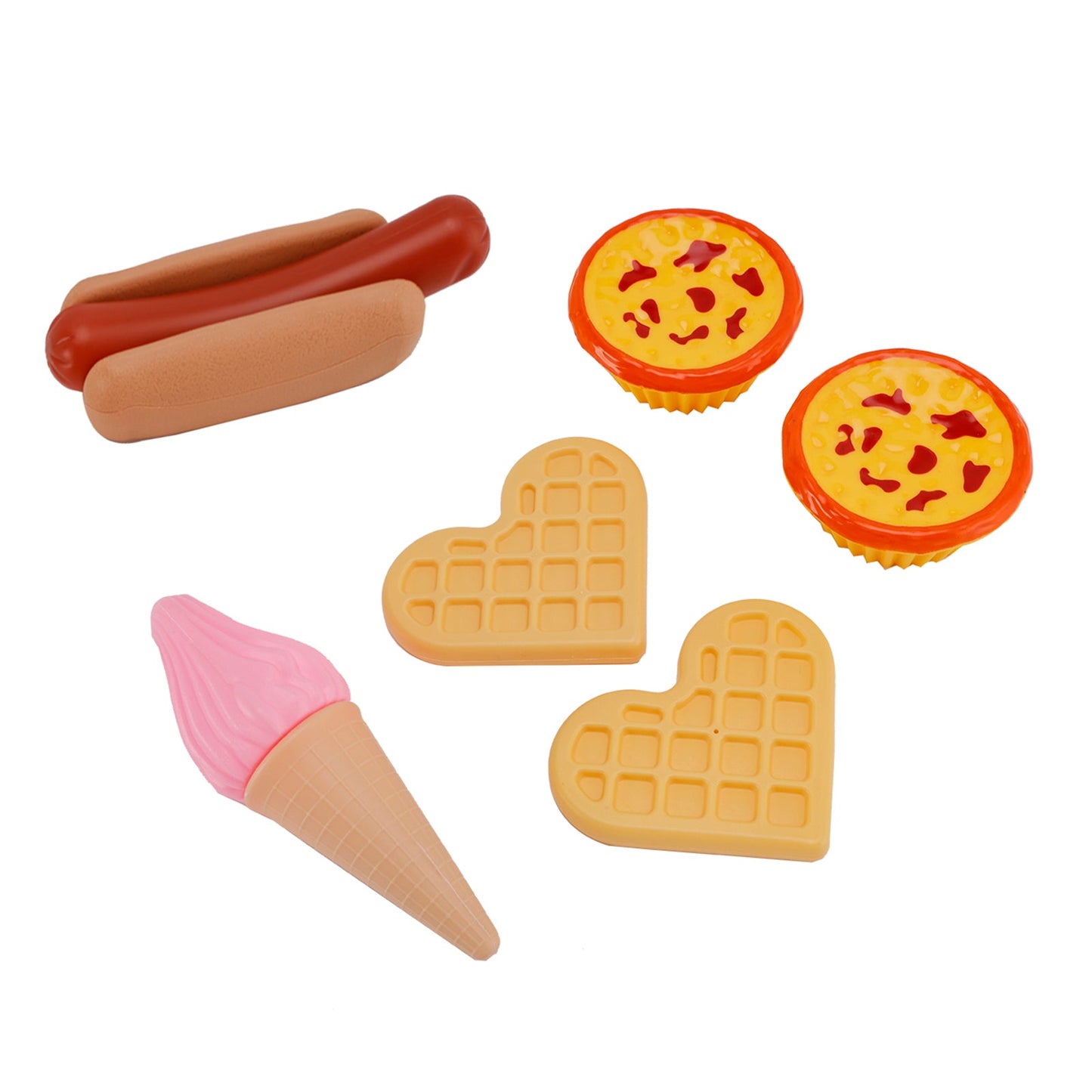 Egg Tart Waffles Ice Cream Drink Play Food Kitchen Set Children Toy Set For Kid