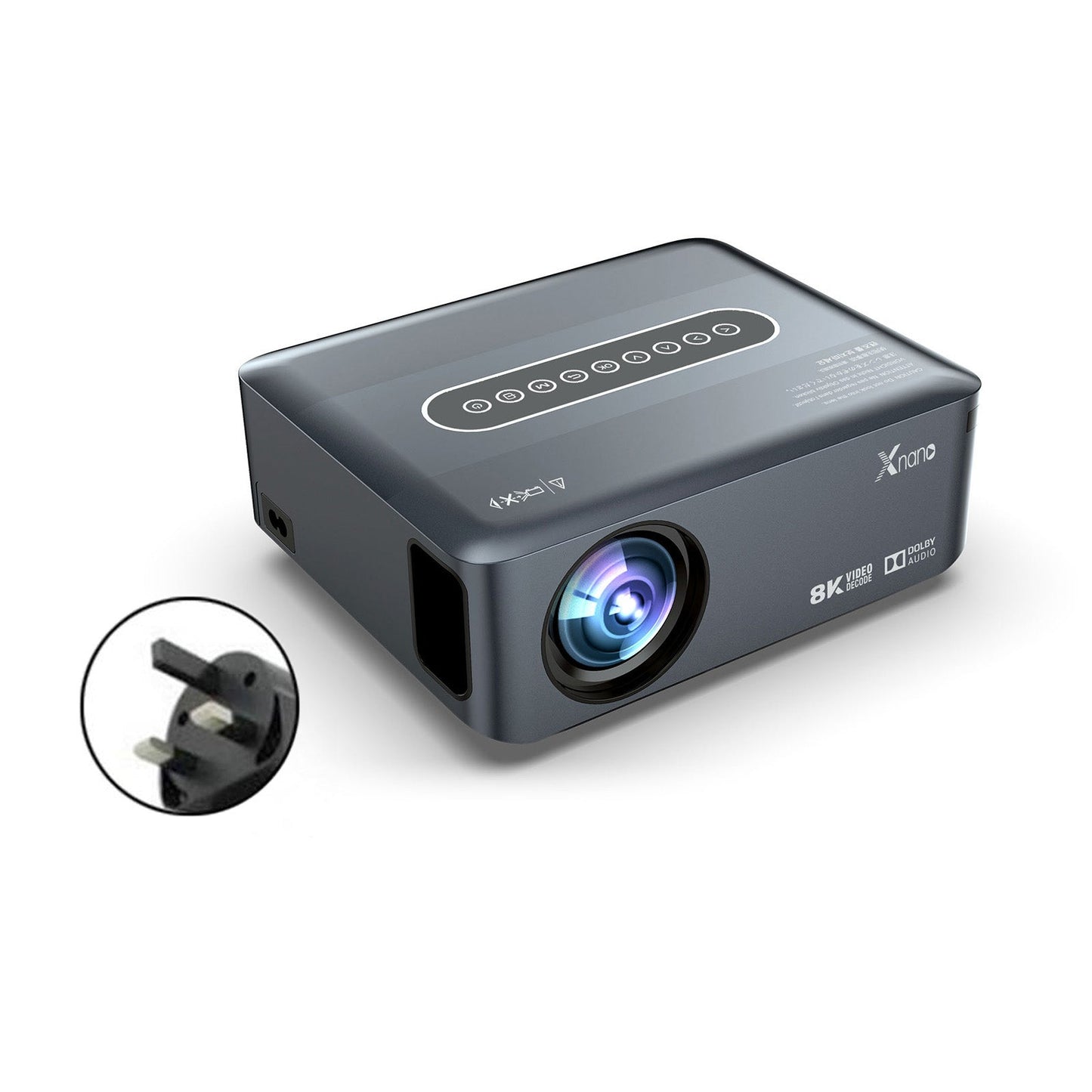Ultra HD 8K Decoding Projection 1080p Home Movie Projector Phone Laptops Android