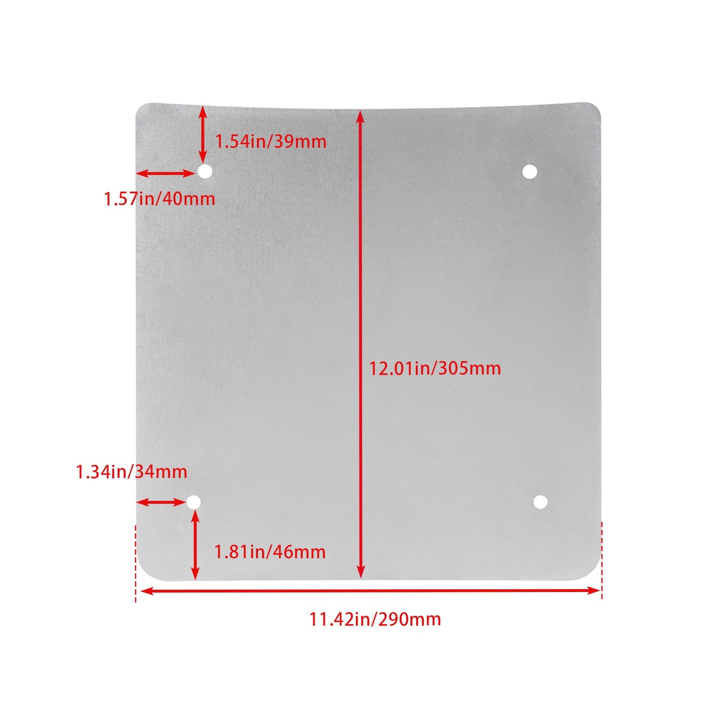 2014-UP TOURING REAR TOUR TRUNK PACK LASER CUT INNER BASE PLATE SILVER