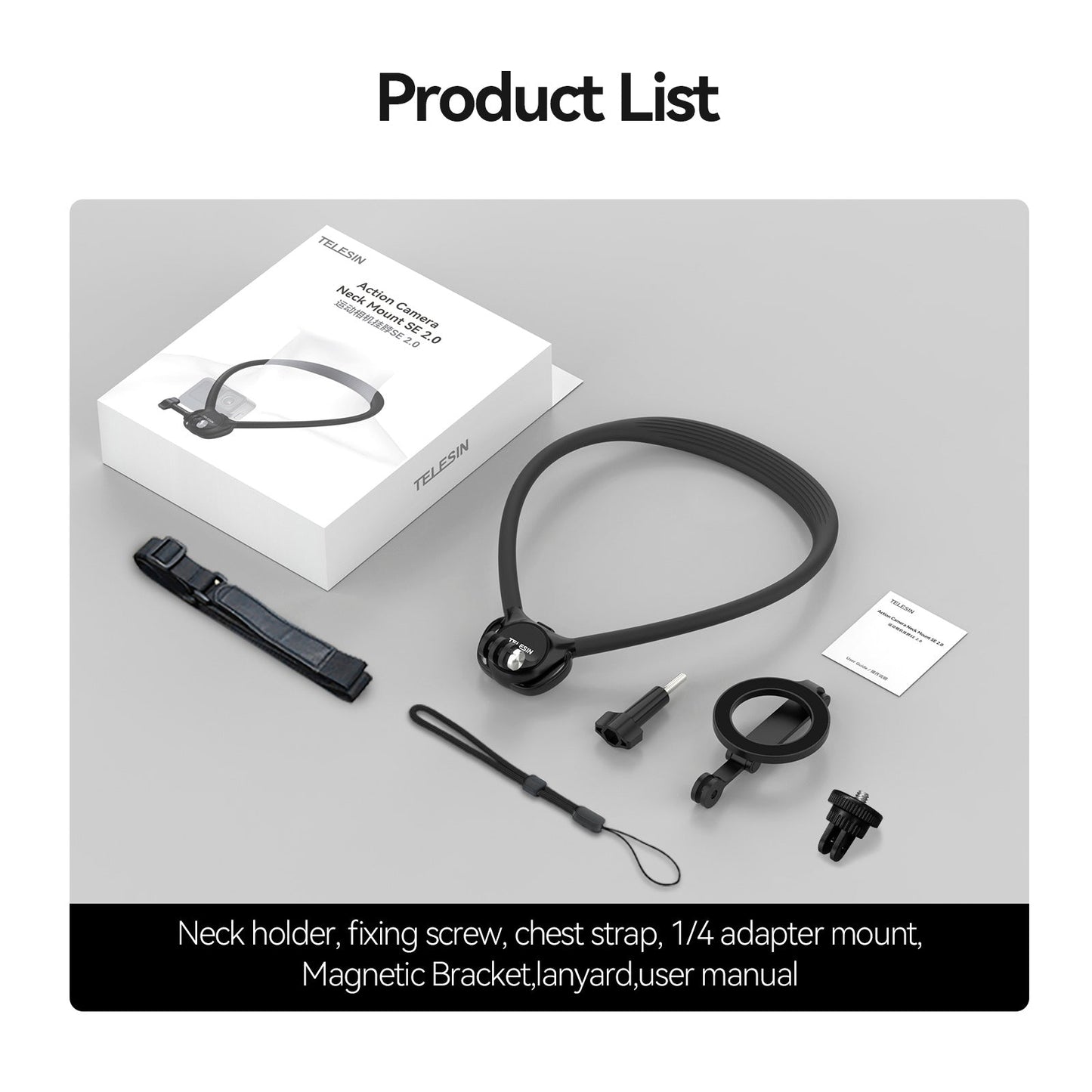 Two in One Magnetic Neck Halter Air Cushion Padding Camera Neck Holder SE2.0