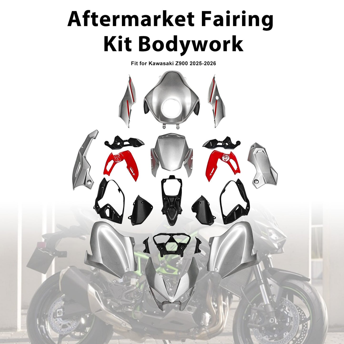 Injection Bodywork Fairing Kit for Kawasaki Z900 2025-2026