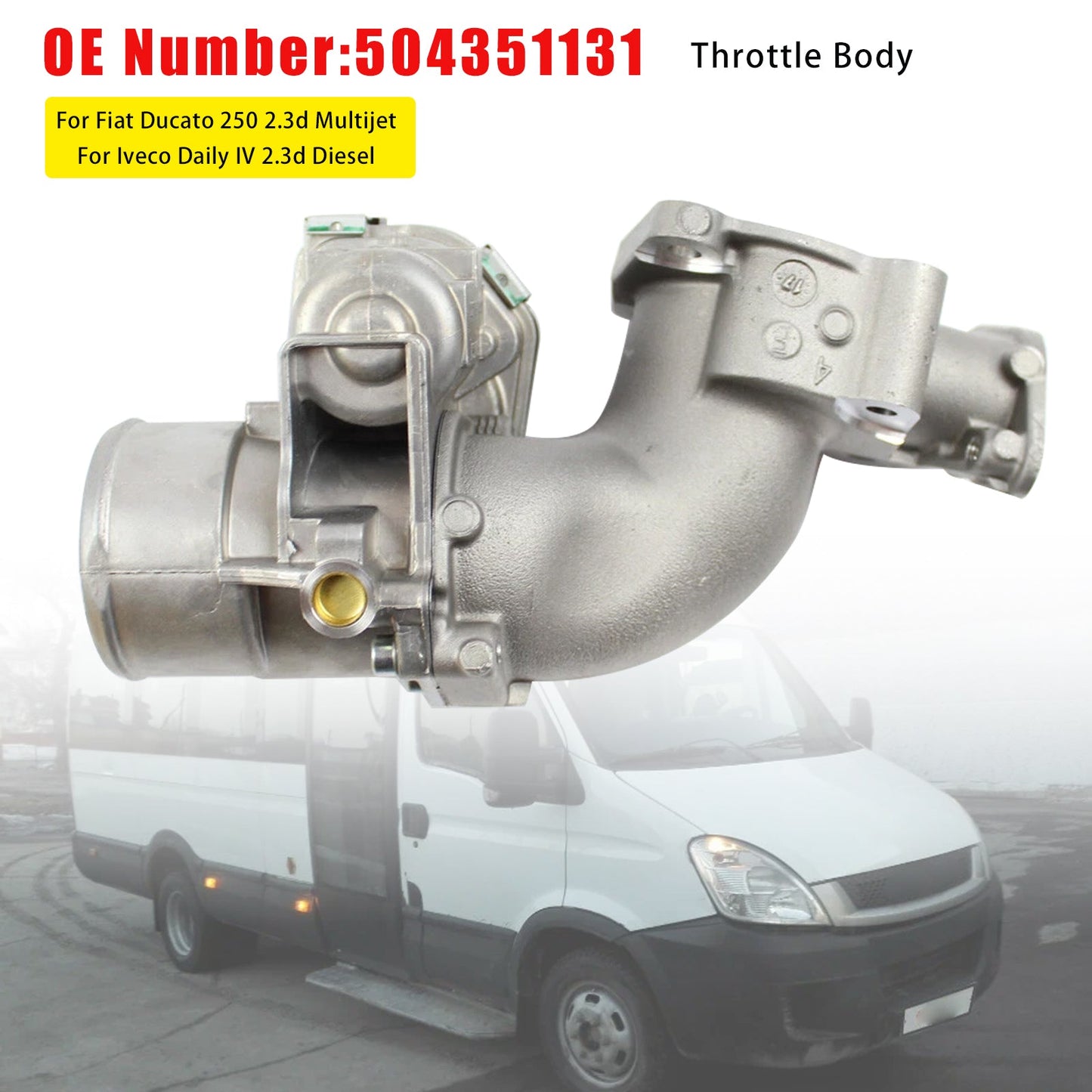 Throttle Body 504351131 For Fiat Ducato 250 Iveco Daily IV 2.3d 2006-2011
