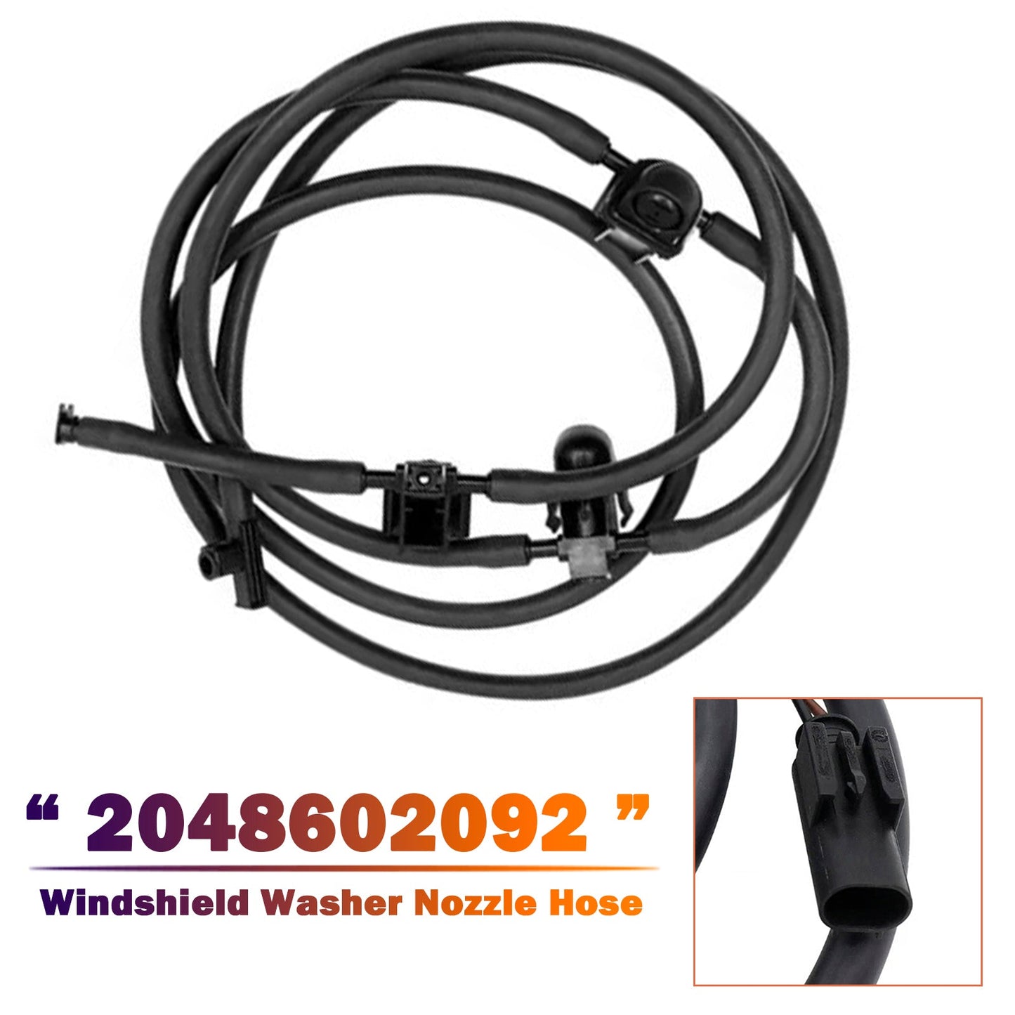 Windshield Washer Nozzle Hose Heated for Mercedes X204 GLK-Class 2048602092