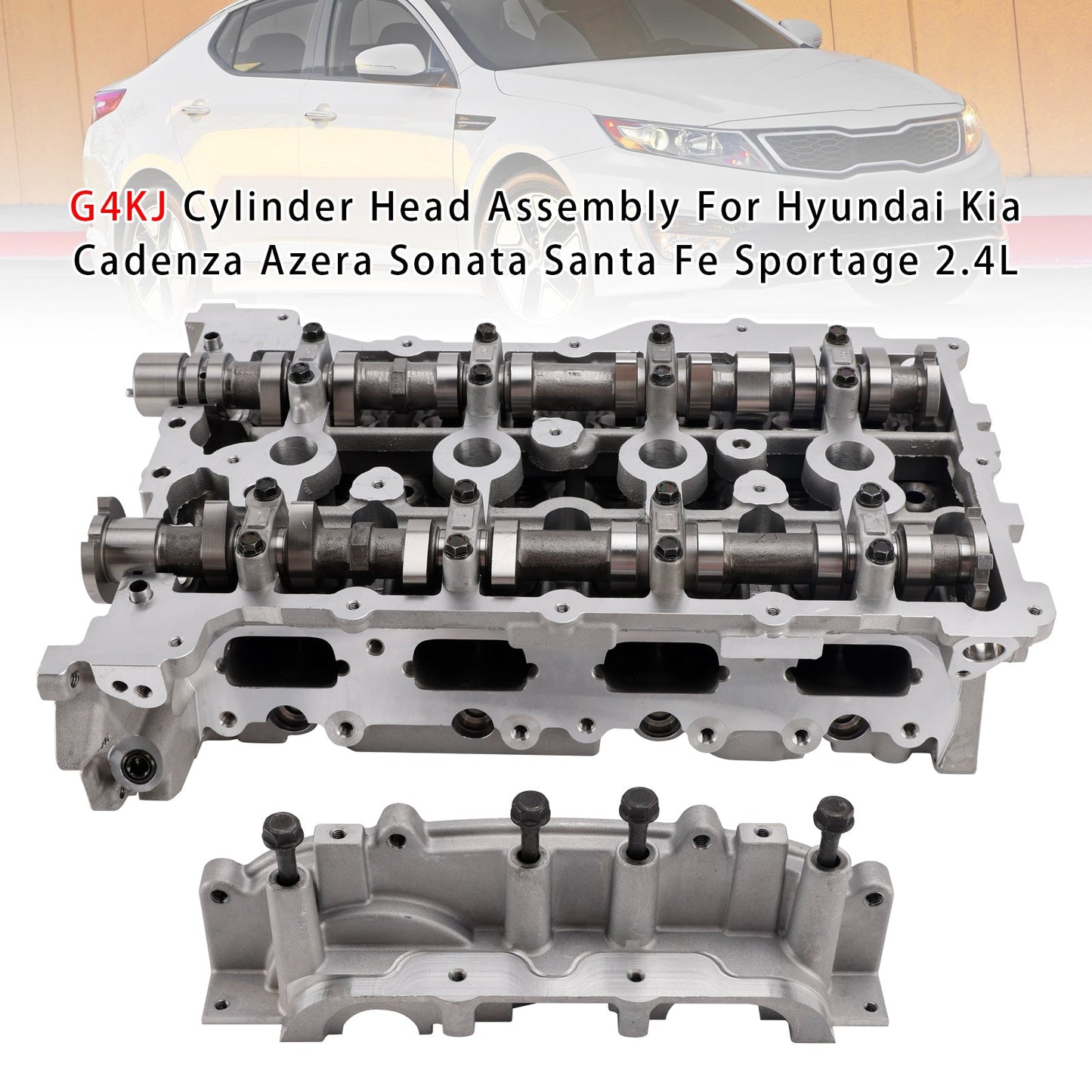 G4KJ Cylinder Head Assembly For Hyundai Kia Cadenza Azera Sonata Santa Fe 2.4L
