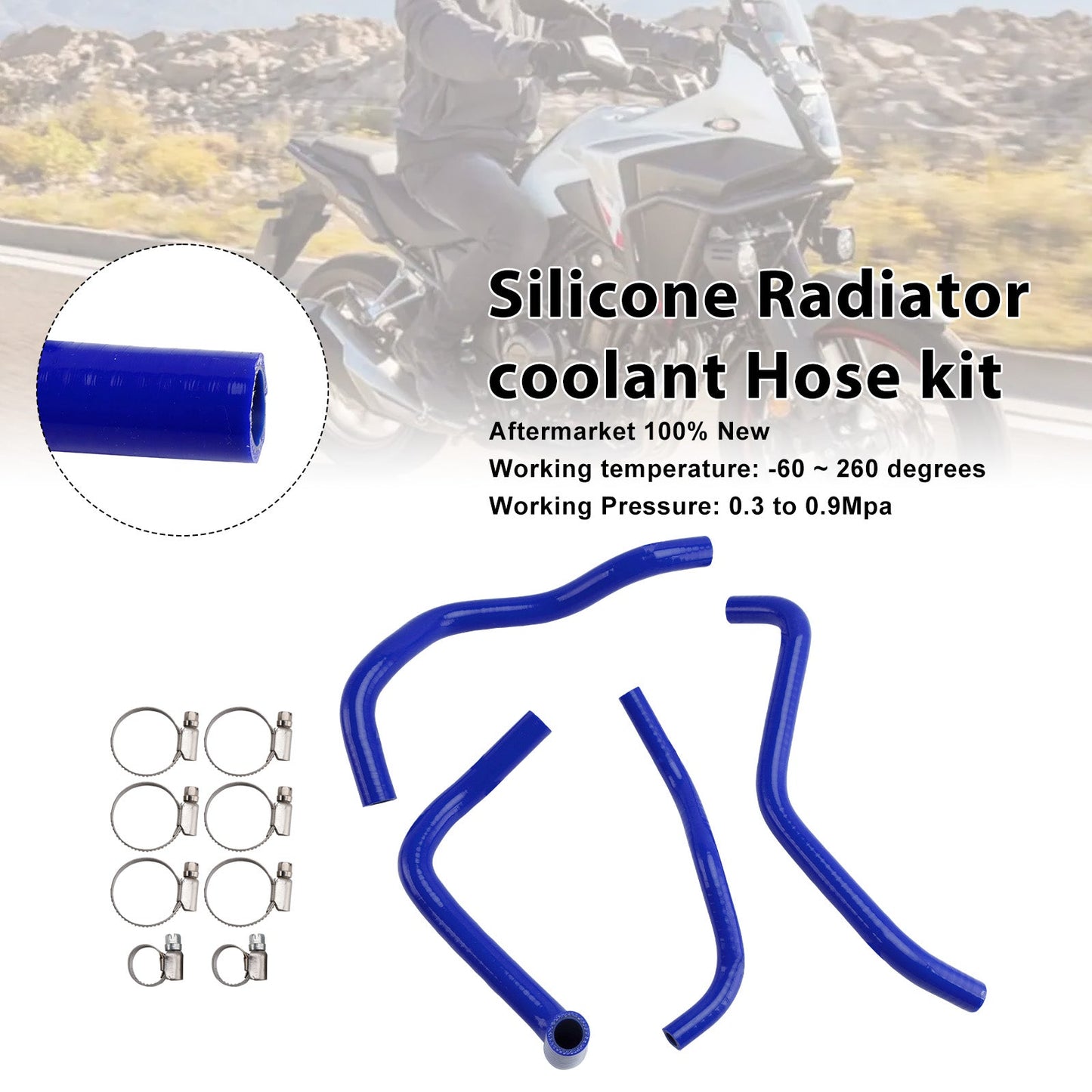 2024-2025 Honda NX400 NX500 Silicone Radiator coolant Hose