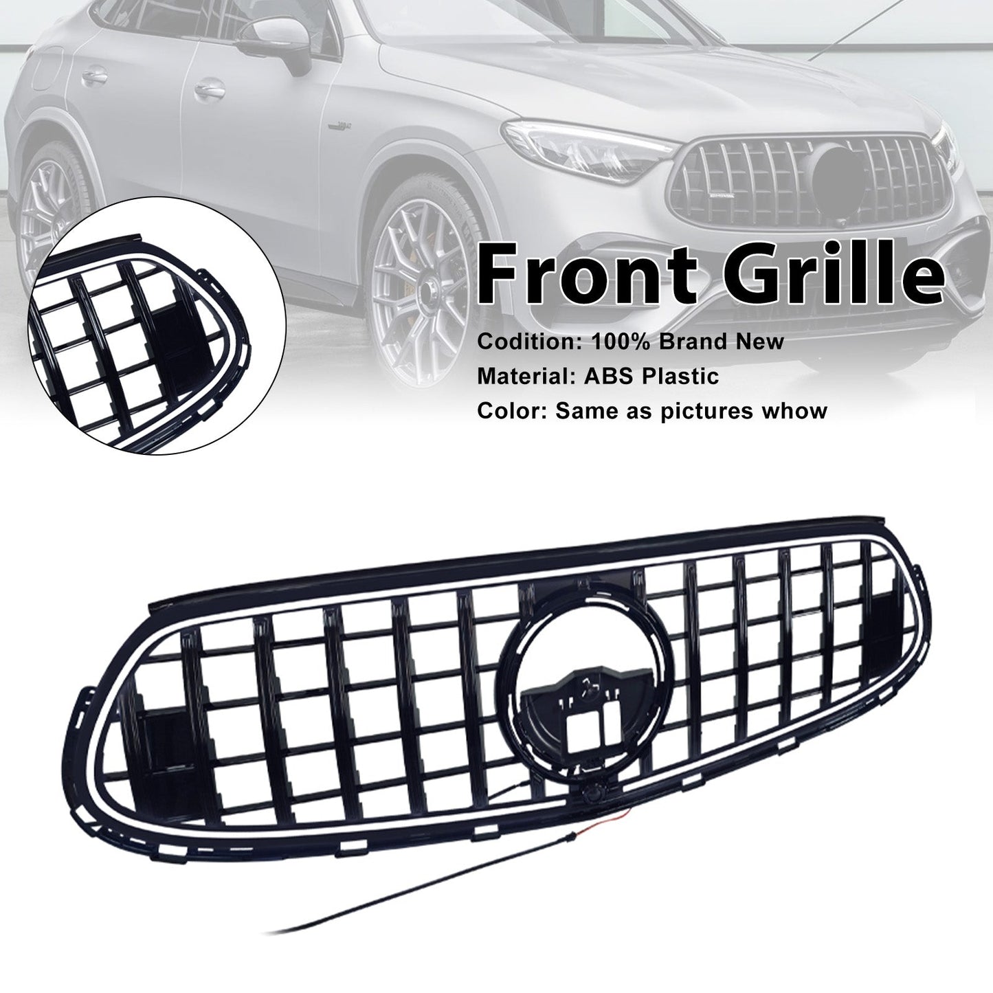 2022+ Fit Mercedes GLC X254 C254 with AMG-Line Front Bumper Upper Grille Grill