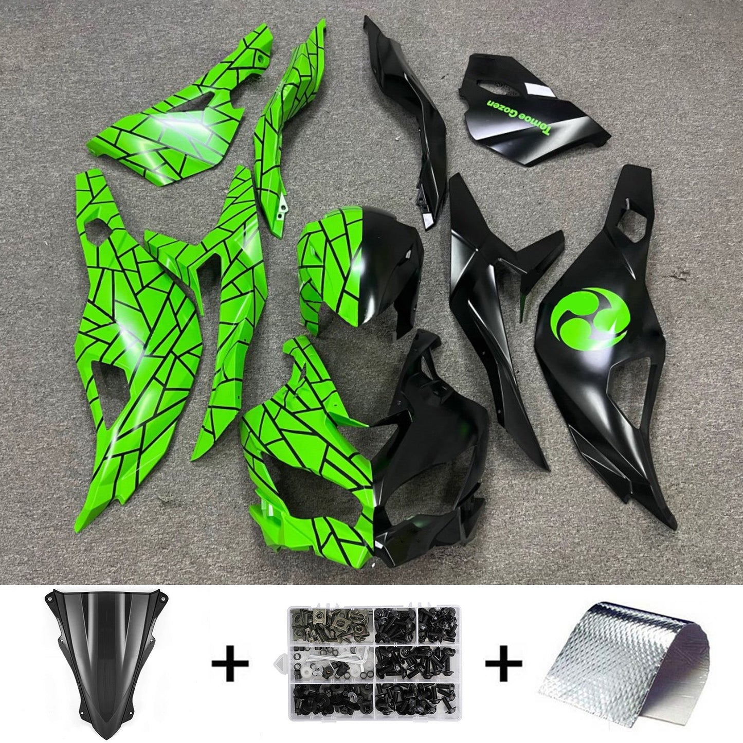 2019-2025 Kawasaki Ninja ZX-25R Amotopart Injection Fairing Kit Bodywork ABS #102