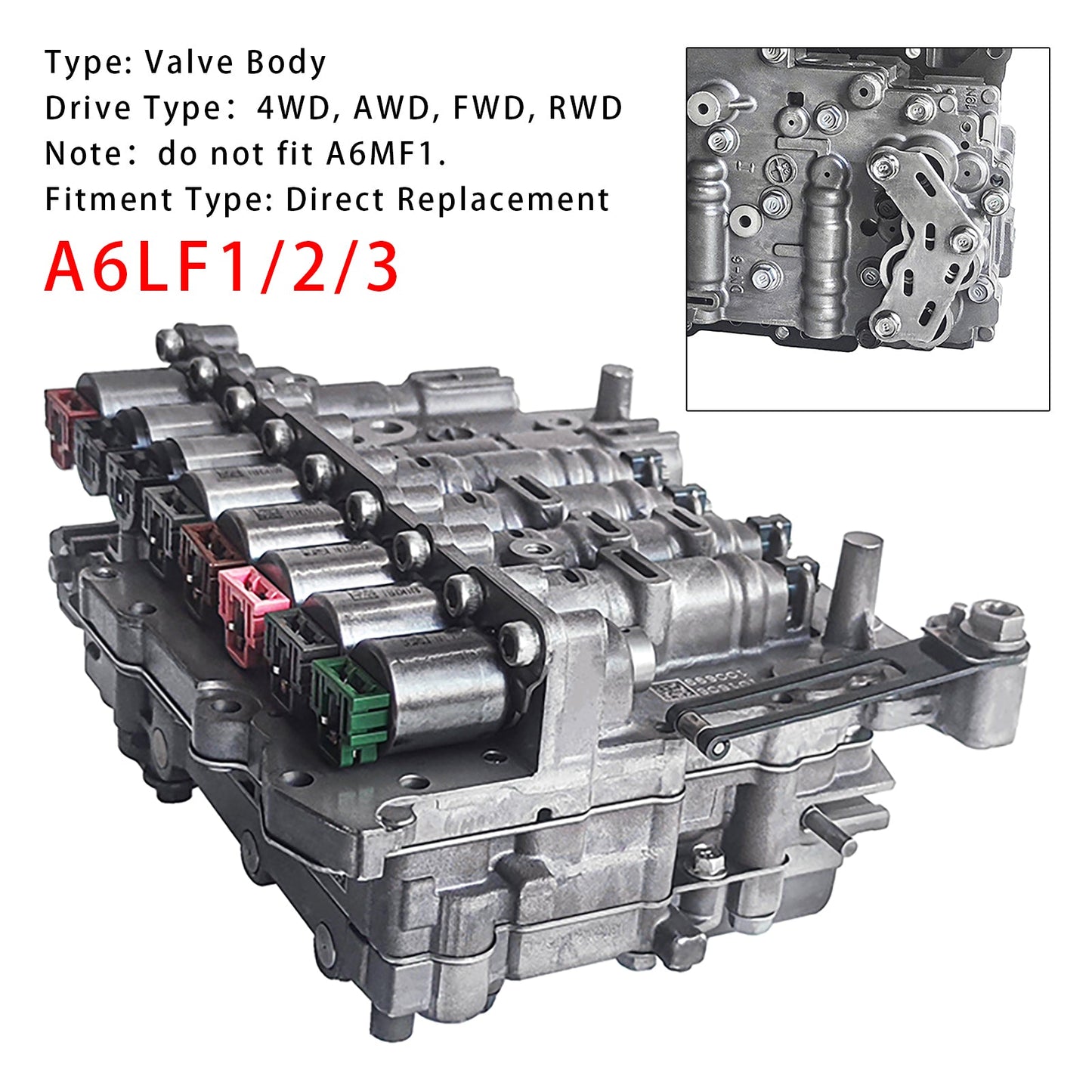 2011-2017 Kia Sorento Transmission Valve Body A6LF1/2/3 w/Solenoid