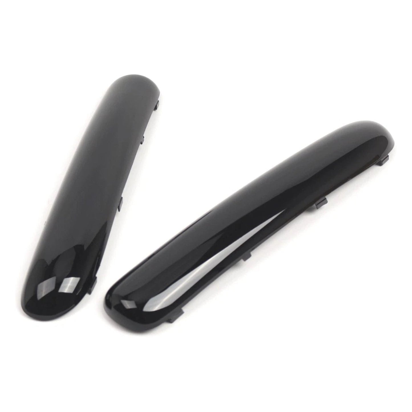 2001-2004 Mini One Cooper R50/R52/R53 Pair Front Bumper Trim Set Glossy Black