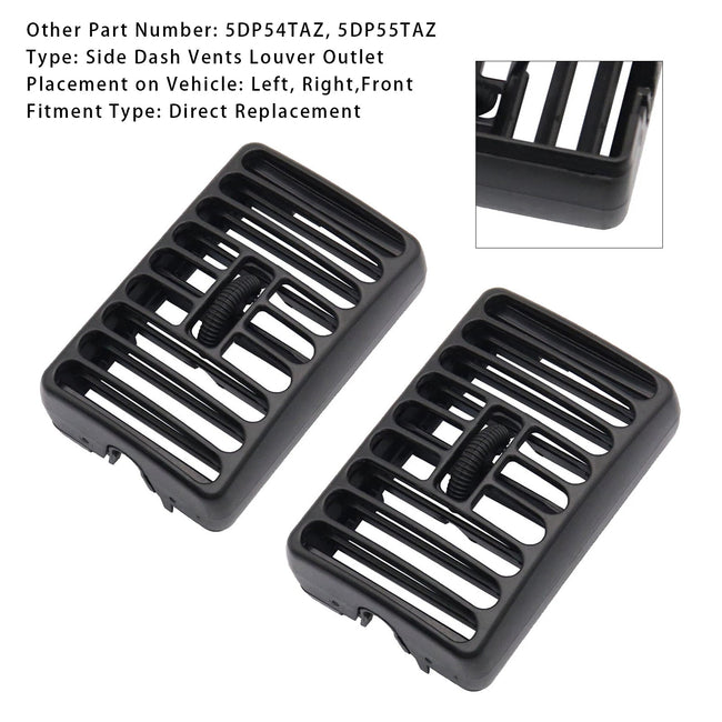 1997-2006 Jeep Wrangler TJ 2PCS Side Dash Vents Louver Outlet Driver Passenger
