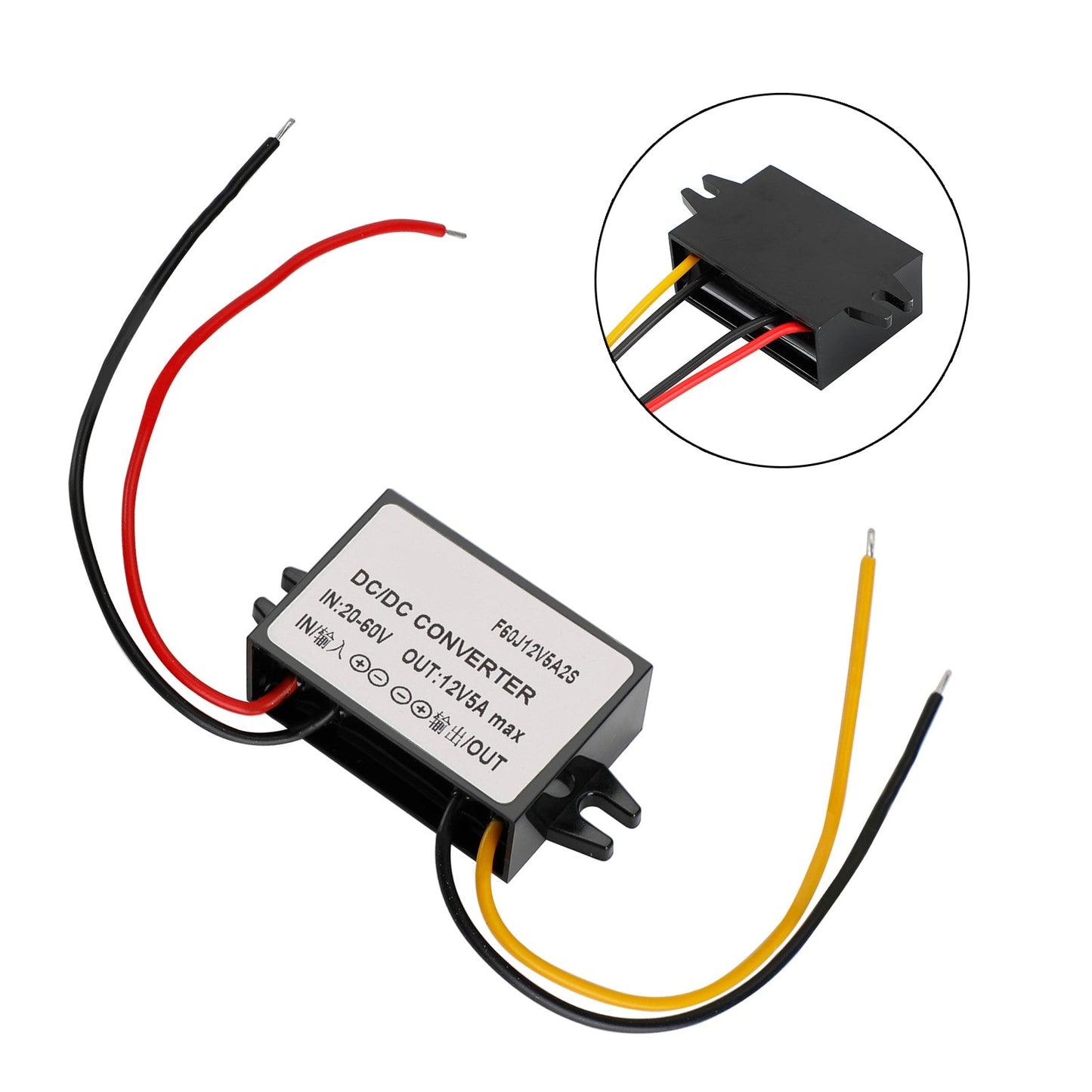 DC Voltage Regulator Buck Converter DC 20-60V To 12V 5A 60W Step Down Reducer
