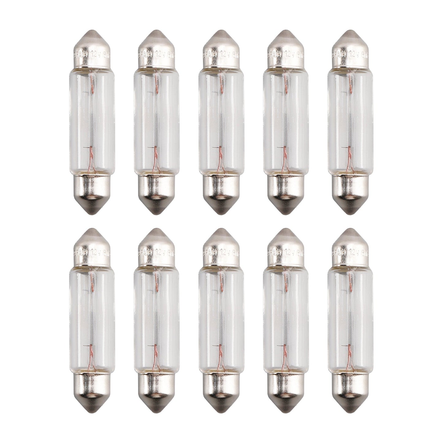 10PCS Car Light Tubular Lamp bulb C5W SV8.5 43MM 6413 12V 5W For OSRAM
