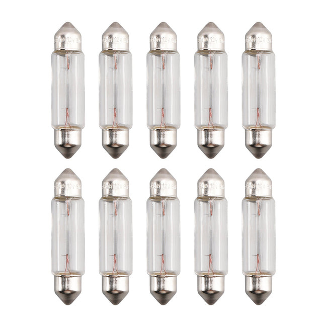 10PCS Car Light Tubular Lamp bulb C5W SV8.5 43MM 6413 12V 5W For OSRAM