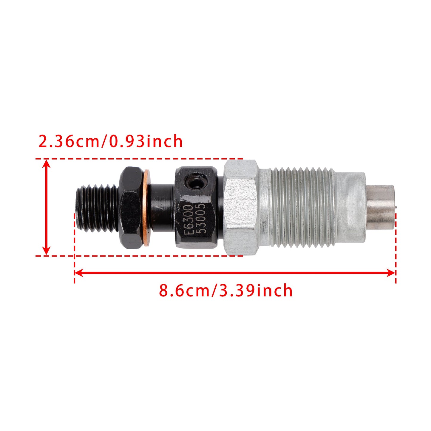 1Pcs Fuel Injector For Kioti Tractors Daedong DK45 CK22 E6300-53004 E6300-53005