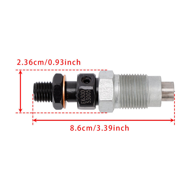 1Pcs Fuel Injector For Kioti Tractors Daedong DK45 CK22 E6300-53004 E6300-53005