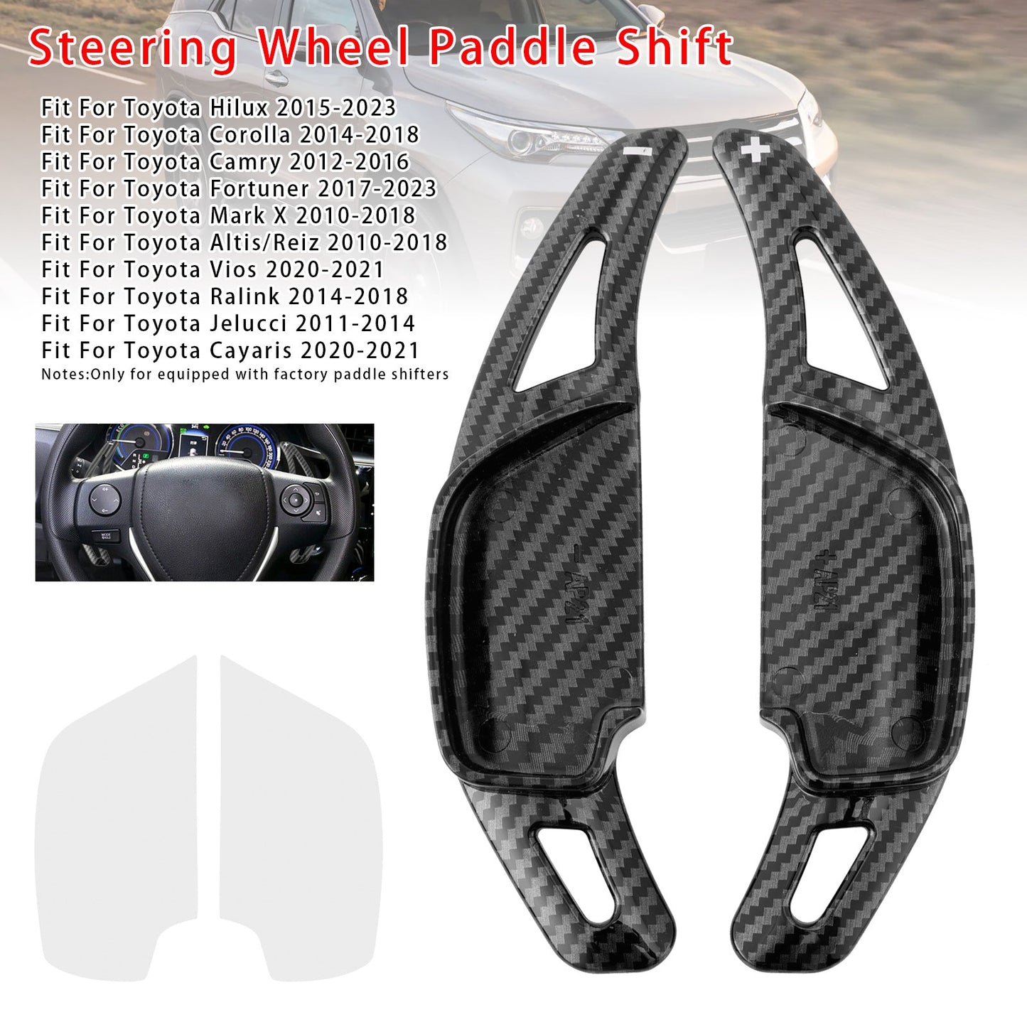 Steering Wheel Paddle Shifter For Toyota Hilux Fortuner