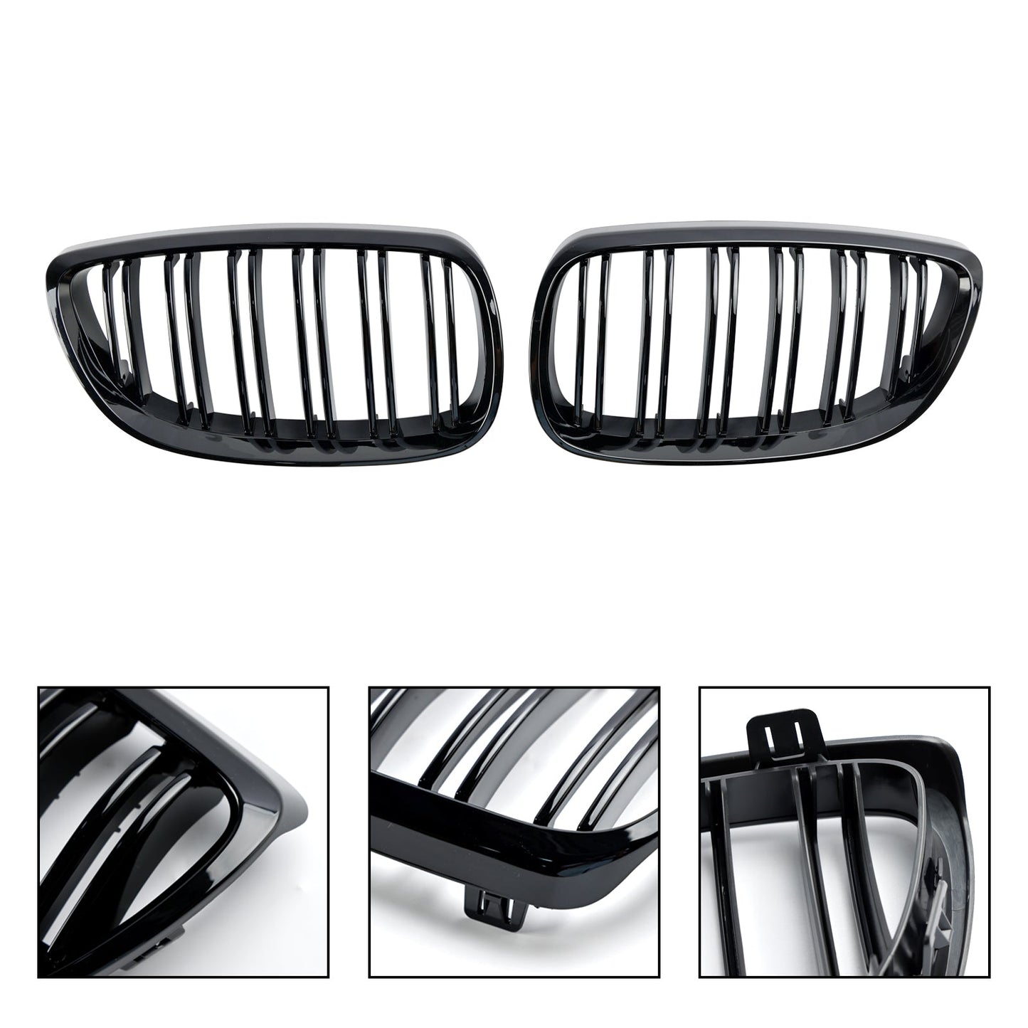 2008-2013 BMW 3-Series M3(E92/E93) Gloss Black Front Kidney Grill Grille