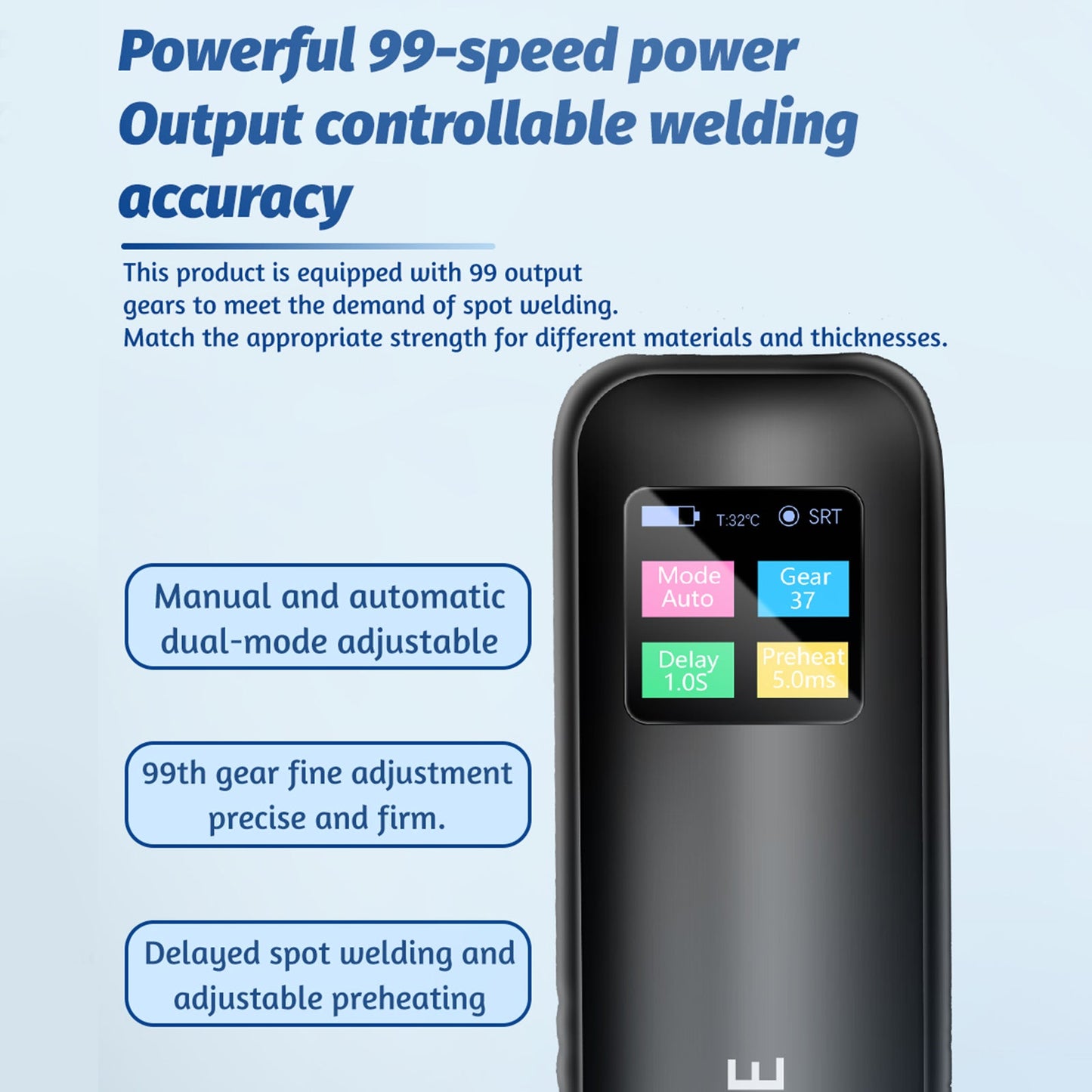 DIY Portable Mini Portable Spot Welder Battery Welding Tool 99 Gears Adjustable