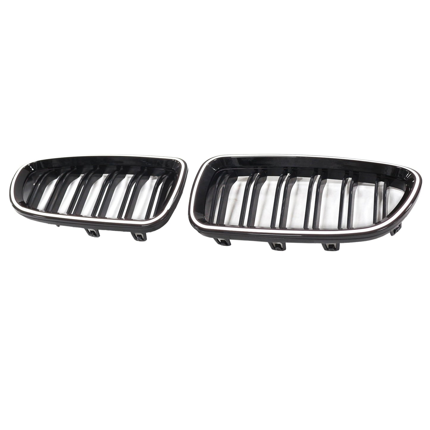 Kidney Bumper Grill Grille Fit BMW 5 Series F10 F11 2010-2016 Gloss Black 51137203649 51137203203