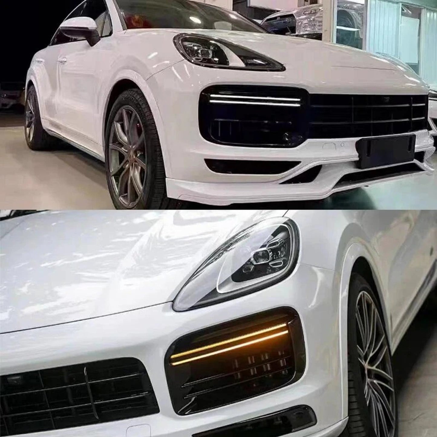 2018-2022 Porsche Cayenne Turbo Front Daytime Running Lamp Fog Light Assembly 9Y0953049 9Y0953050