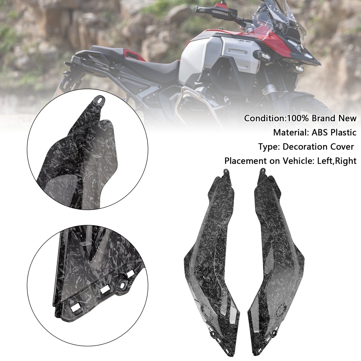2024-2025 BMW R1300GS Side Gas Tank Frame Cover Panel Fairing Cowl