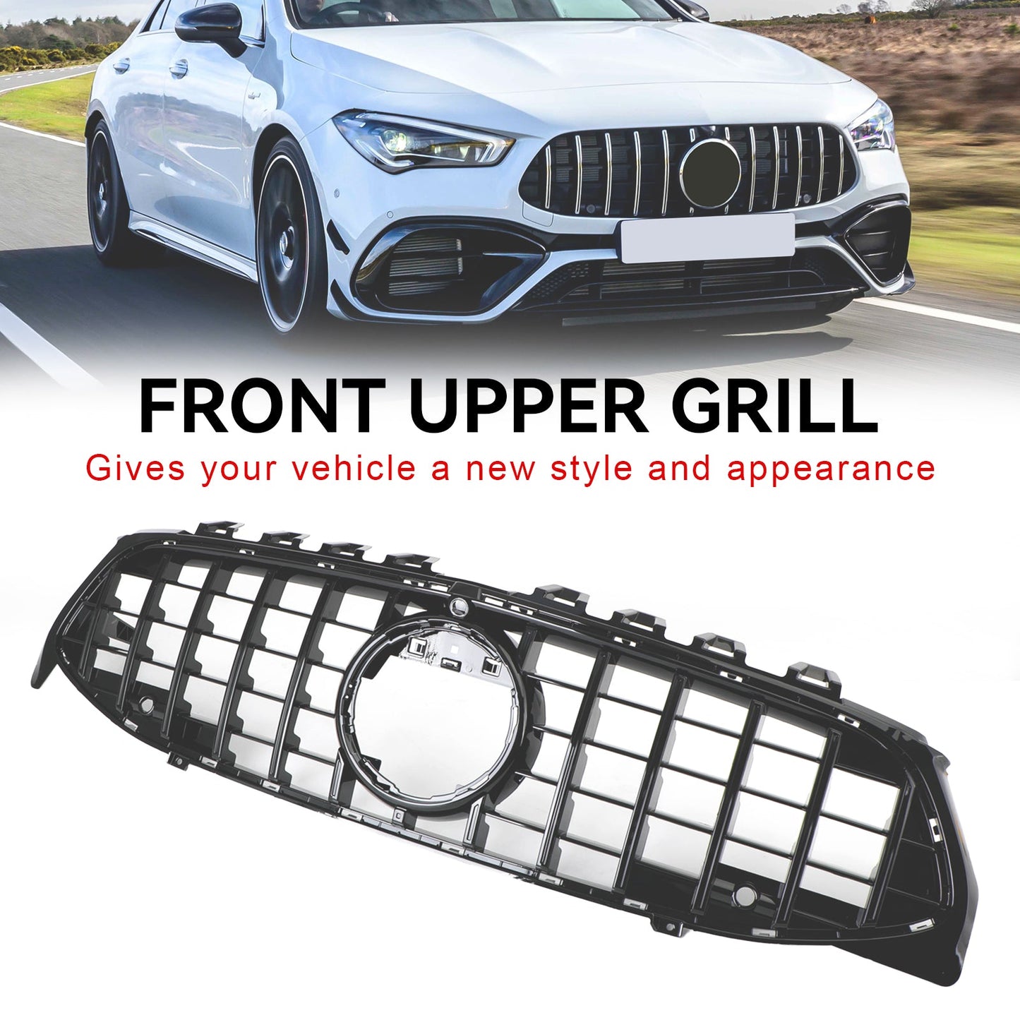 W118 CLA Class 2020-2023 C118 GTR Mercedes Benz Grill Black Front Bumper Grille Grill