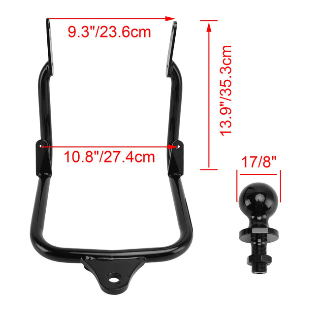Receiver Trailer Tow Hitch Fit For Touring Electra Street Glide FLHX 2009-2023 Black
