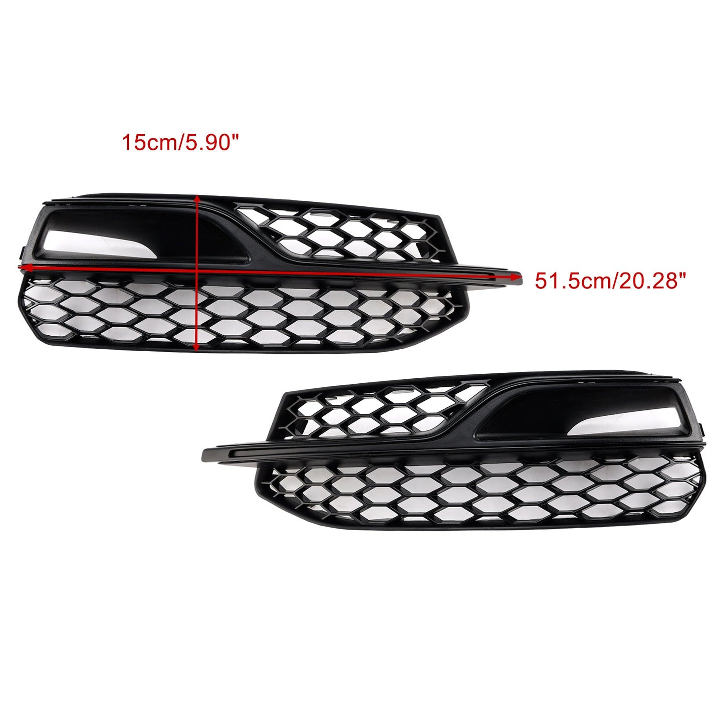 2013-2016 AUDI A3 S3 S-Line Front Lower Fog Light Cover Grille Grill