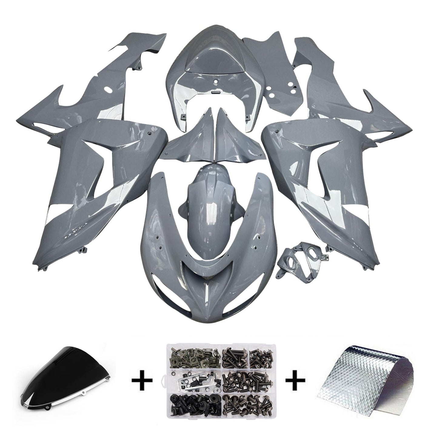 Injection Fairing Kit Bodywork Plastic ABS fit For Kawasaki ZX10R 2006-2007
