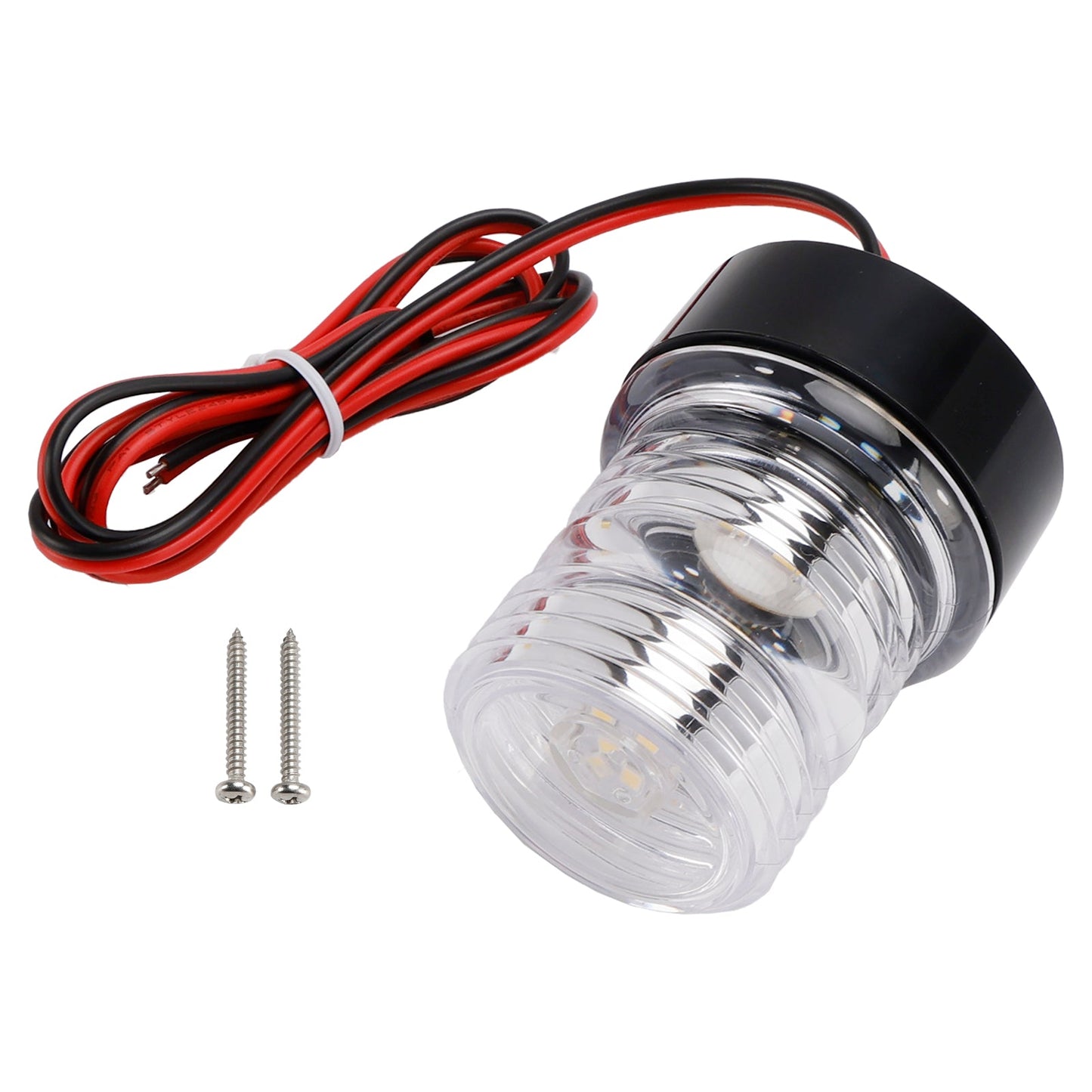 10-24V DC 2.7W IP66 Navigation Signal Light Anchor Vessel Round Lamp Boat Yacht
