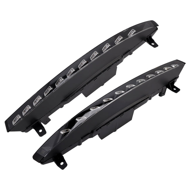 2010-2015 Audi Sport Version Q7 Pair Front Bumper 11 LED Turn Signal Fog Light