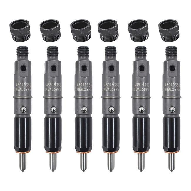 1989-2993 Dodge D250 D350 Cummins 5.9L 12V 6Pcs Fuel Injector 0432131837 3919350