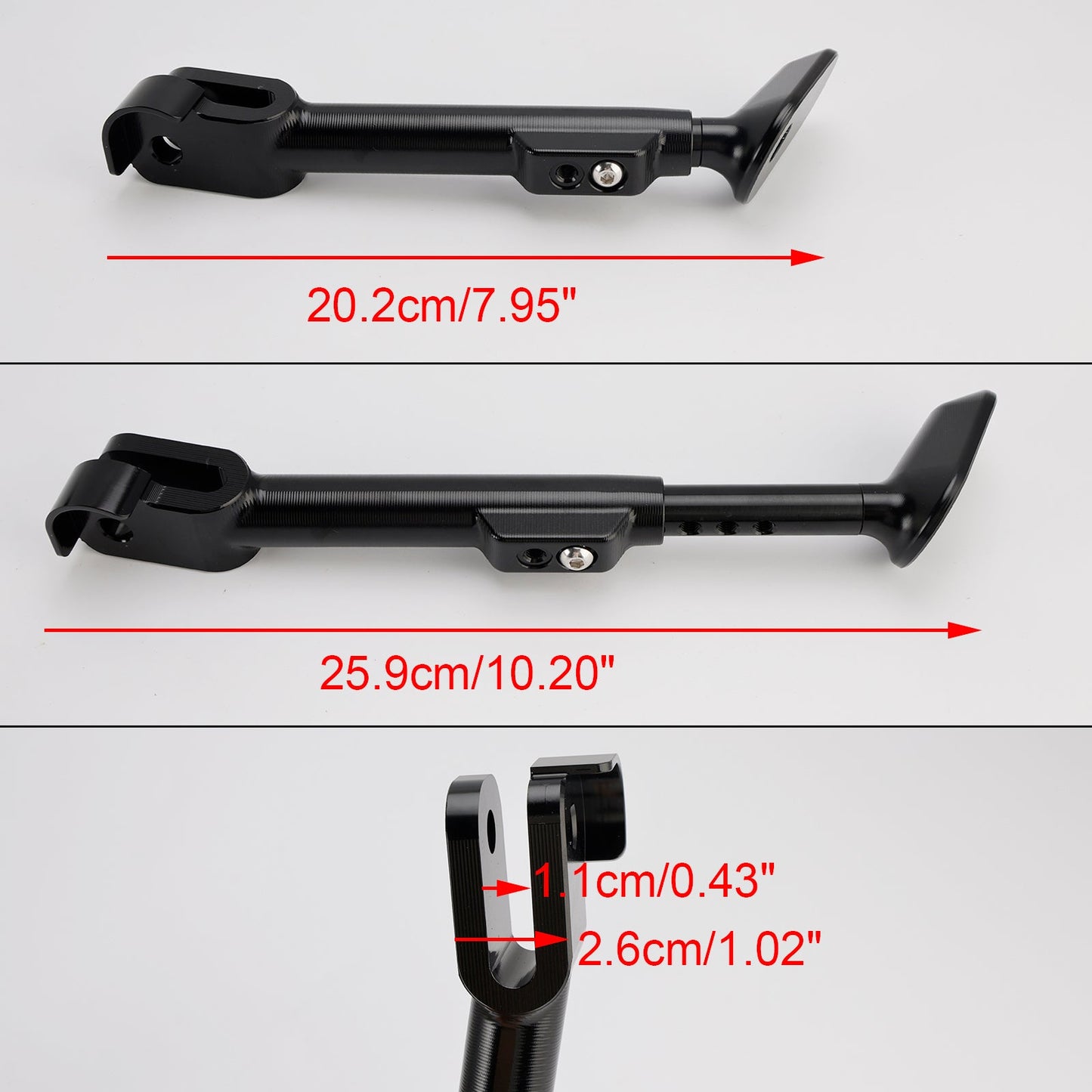 2019-2025 Yamaha YZF-R3 YZF R3 Adjustable Foot Side Stand Kickstand