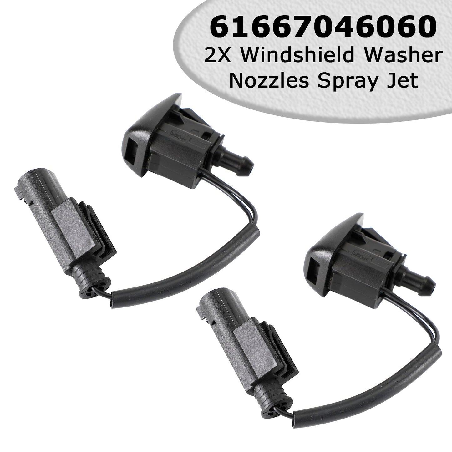 2X Windshield Wiper Nozzle Spray Jet for BMW 5 Series E60 E61 61667046060