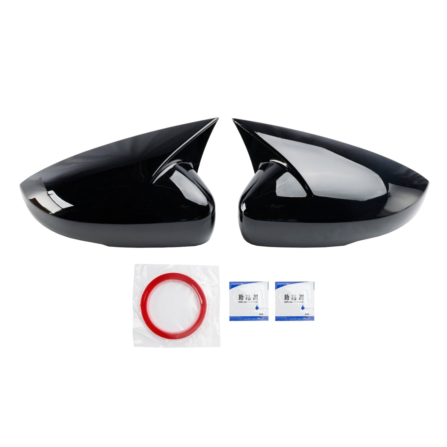 2009-2017 VW Polo MK5 Gloss Black Wing Door Mirror Cover Caps Left + Right