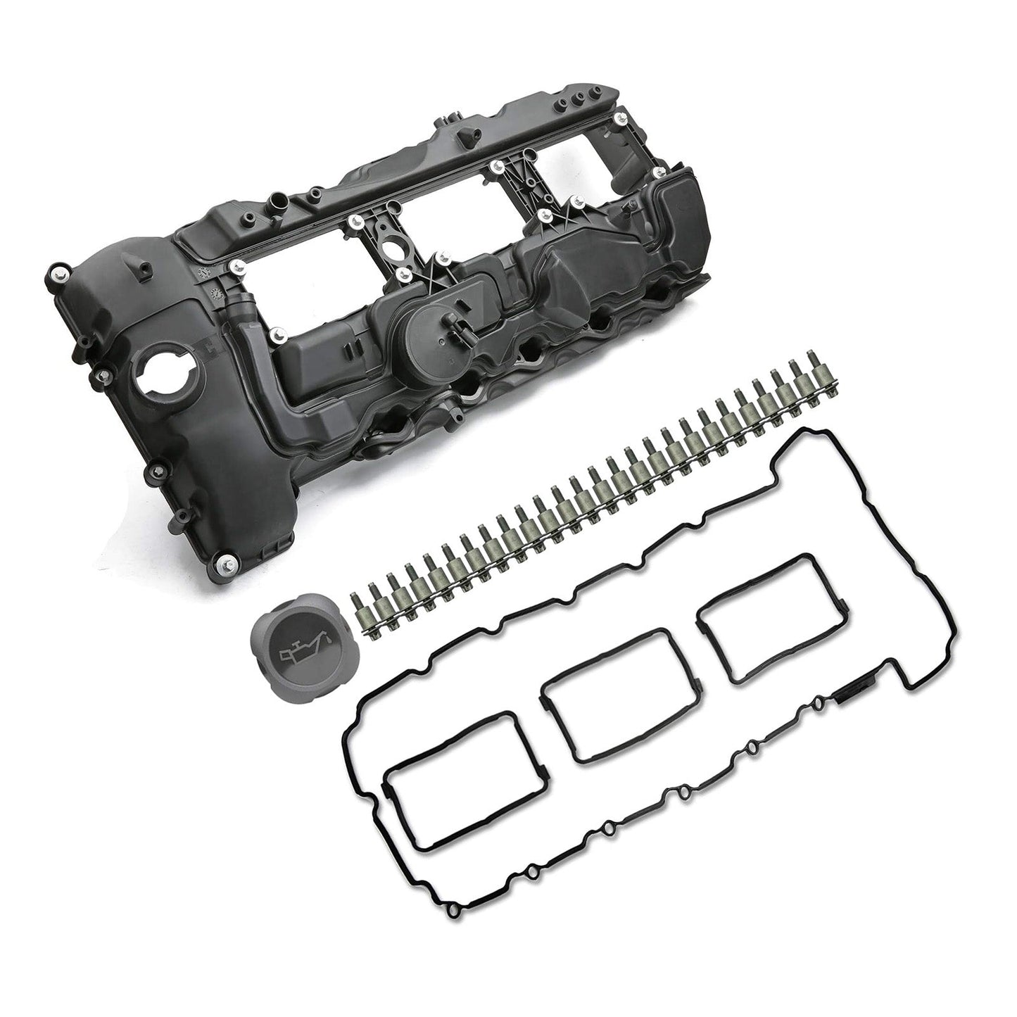 2014–2016 BMW F26 X4 xDrive 35i 3.0T Valve Cover w/ Gasket+Cap 11127570292
