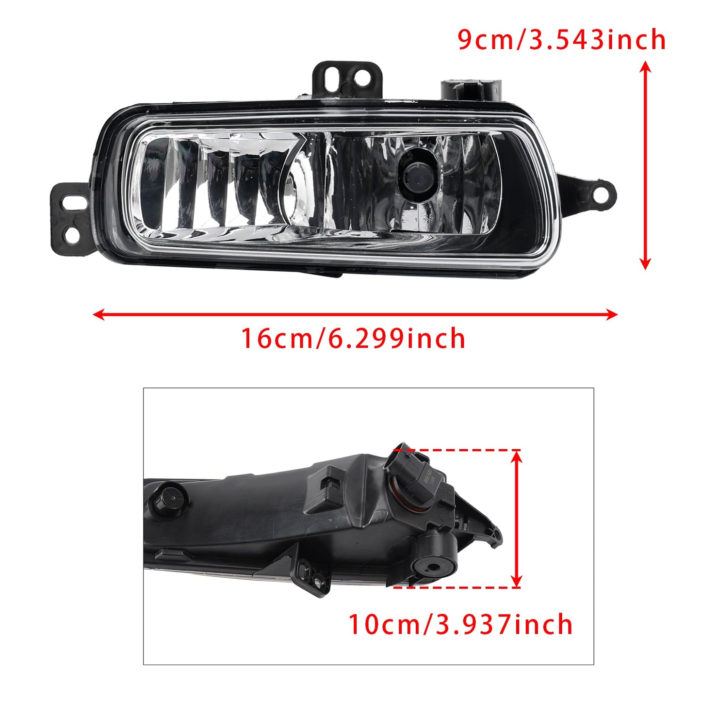 1 Pcs Front Right Fog Light Lamps With Bulbs For Ford Transit MK8 V363 2014-2023