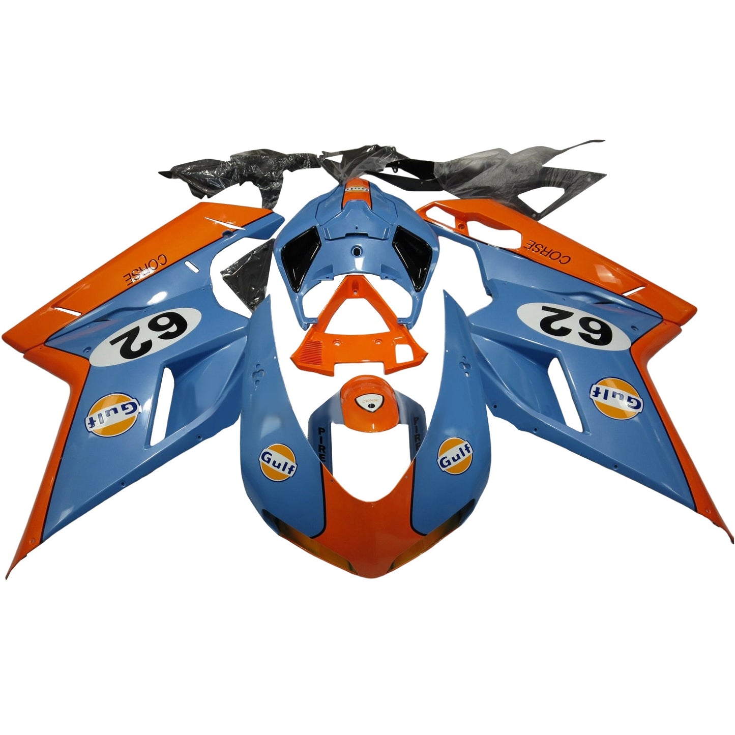 2007-2011 Ducati 1098 1198 848 Fairing Kit Bodywork ABS