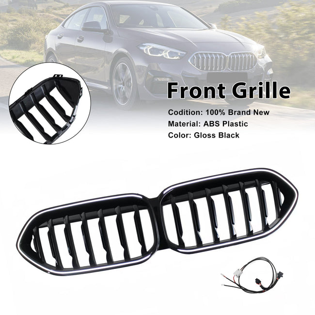 2020-2023 Fit BMW 2 Series F44 Coupe Gloss Black Front Bumper Grill Grille