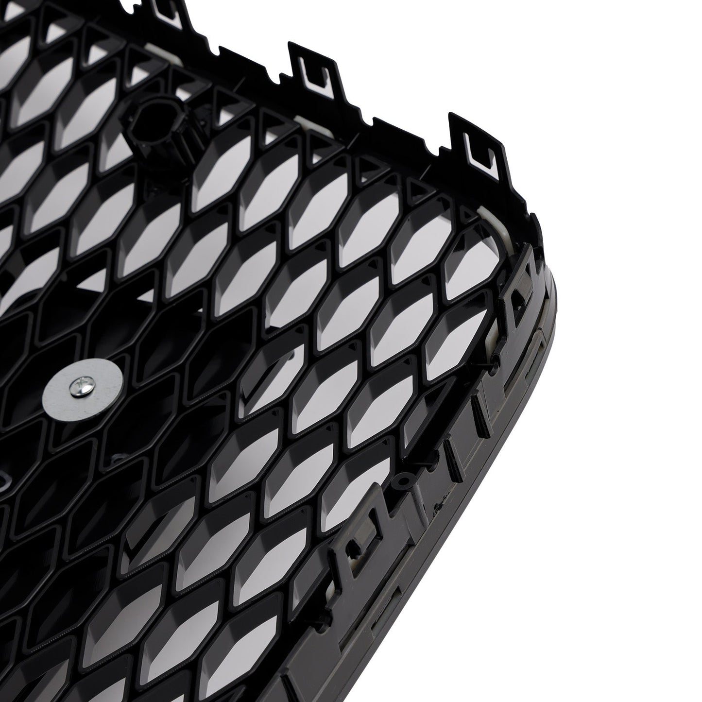 Front Bumper Radiator Vent Mesh Grille Grill For 2005-2015 Audi Q7 SQ7 Gloss Black
