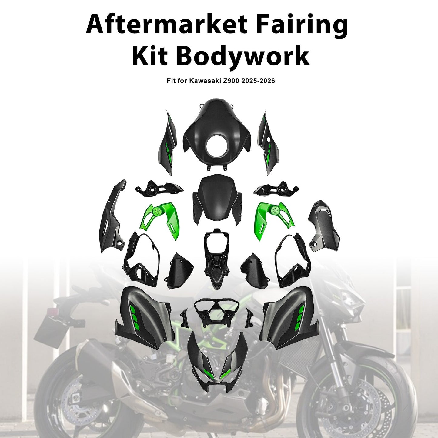 Injection Bodywork Fairing Kit for Kawasaki Z900 2025-2026