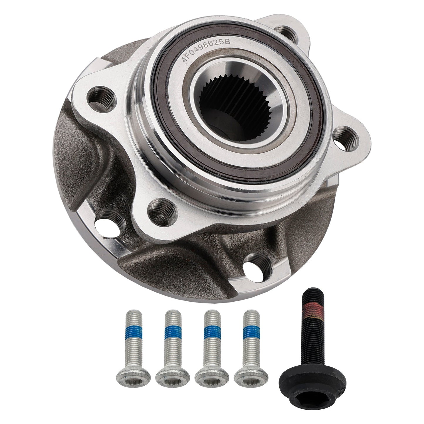 2004-2010 Audi A8 Quattro All Engine Rear Wheel Hub Bearing Assembly 4D0407613E