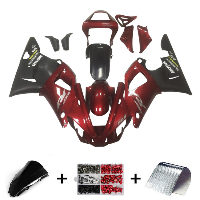 2000-2001 Yamaha YZF 1000 R1 Injection Fairing Kit Bodywork Plastic ABS