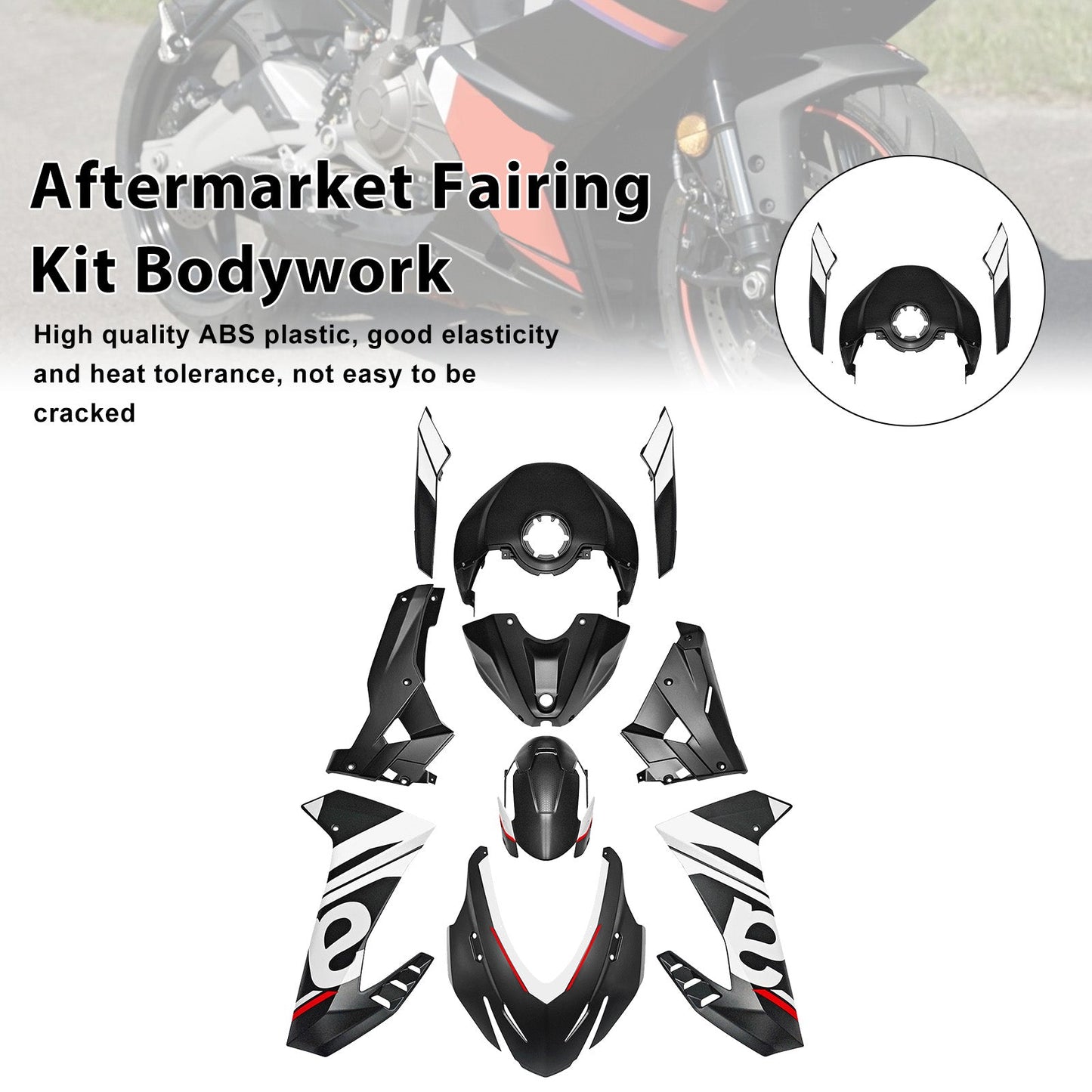 Injection ABS Plastic Bodywork Fairing Kit for Aprilia RS457 2024-2025